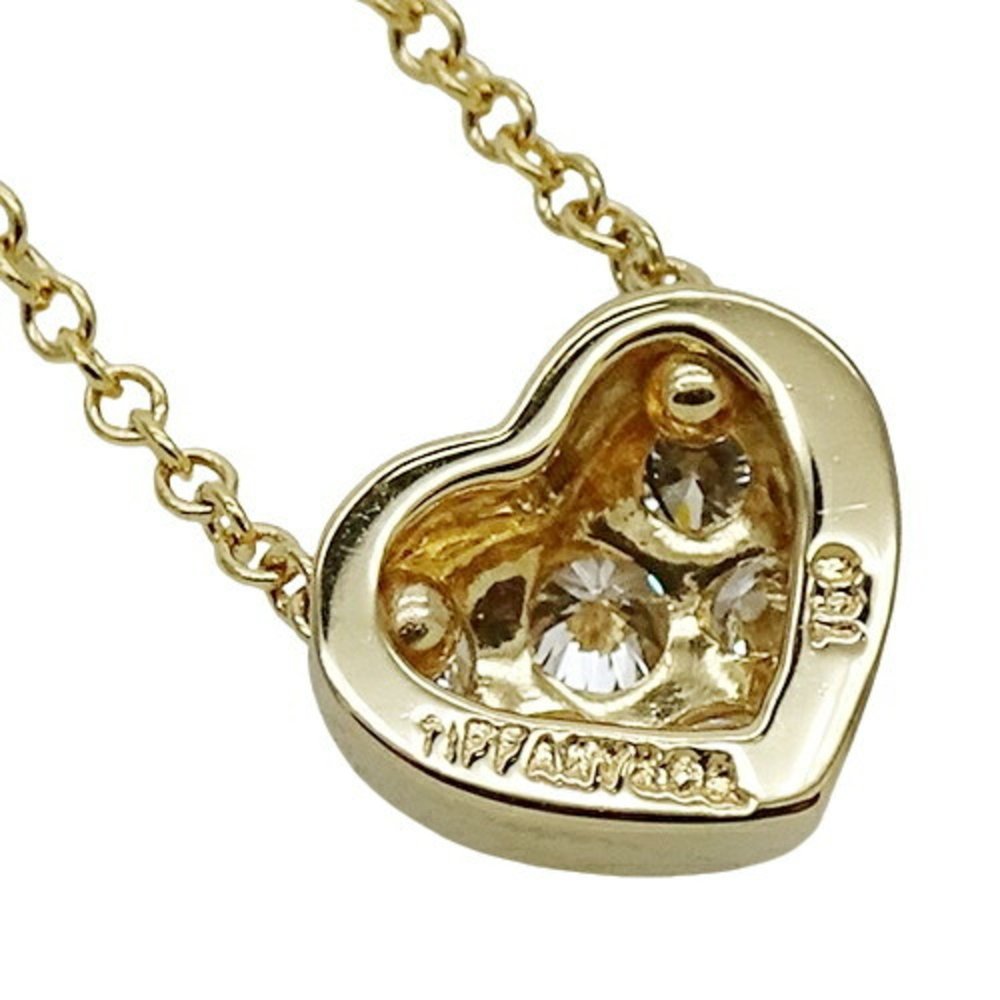 TIFFANY & CO. Pendant Necklace 750YG Diamond Heart Pavé Yellow Gold - Picture 4 of 11